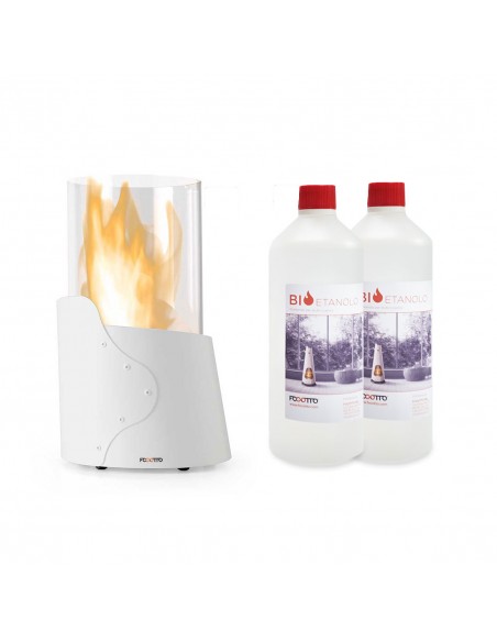 Biocamino da tavolo Firelax PLUS con bioetanolo in omaggio