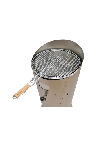 ConoGrill Inox, barbecue a legna da esterno con griglia