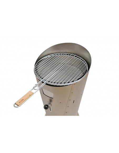 ConoGrill Inox, barbecue a legna da esterno con griglia